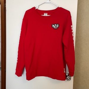 PINK Wisconsin Badgers Crewneck Sweatshirt
